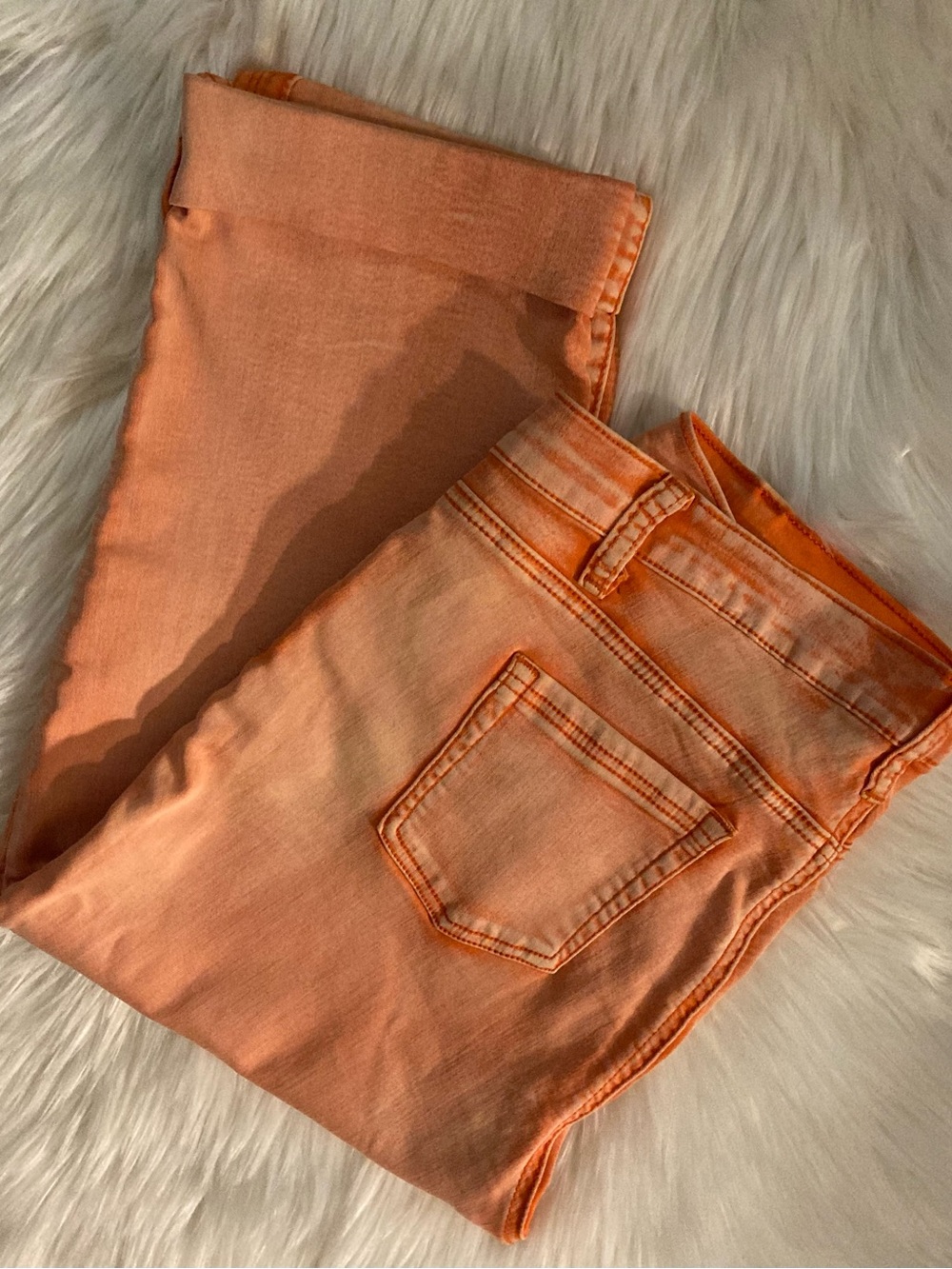 DG2 by Diane Gilman Women’s Ankle and Cropped Jeans in Orange Wash